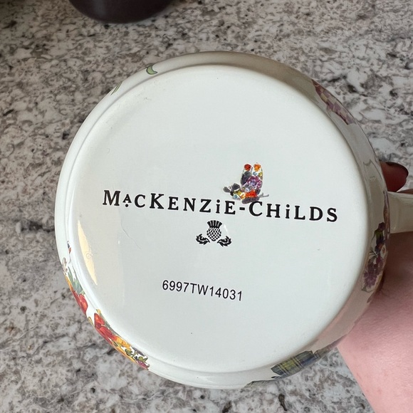RARE Mackenzie Childs butterfly cream dish